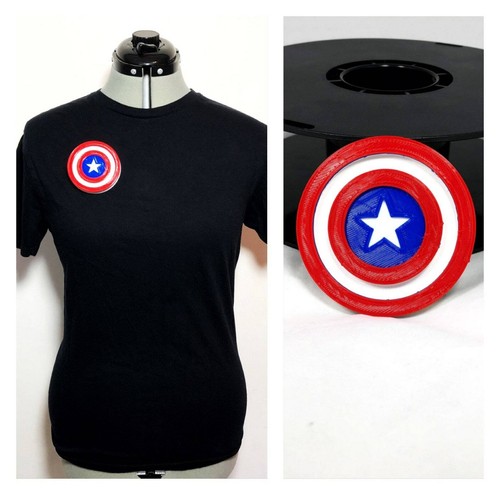 3D Marvel Captain America Spiderman individuell magnetisch Schulter Pal Symbol Anhänger - Bild 3 von 8