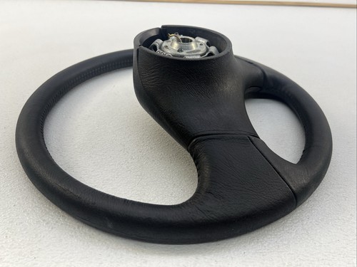 1991-1994 GMC Jimmy Van Leather Wrapped Steering Wheel W/Horn OEM Dark Gray - Picture 11 of 12