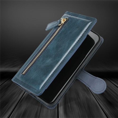 Zipper Leather Wallet Phone Case For iPhone 16 15 14 13 12 11 Pro Max XR 8 7 6 - 第 50/66 張圖片