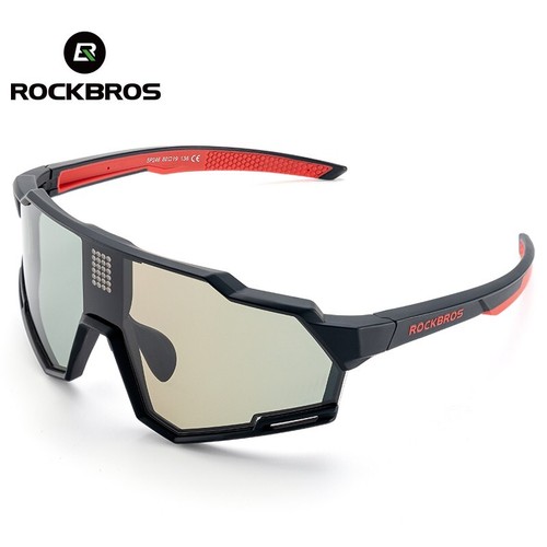 ROCKBROS Cycling Photochromic Glasses Electronic Color Changing SunGlasses Clear - Afbeelding 1 van 12