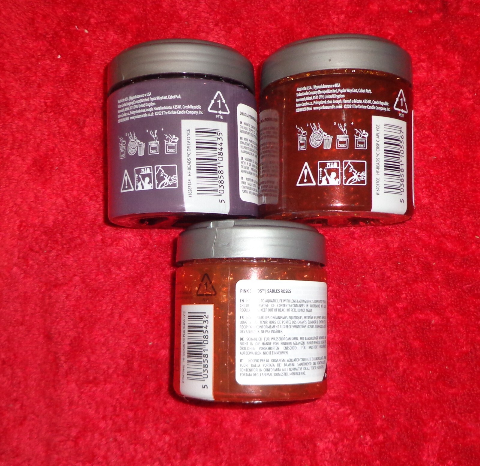 3 x Yankee Candle Cotton Fragrance Spheres 170g. See Below for