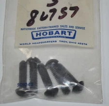 Hobart Nylon Screw Lot of 5 Part# 00-86757 New Old Stock Vintage Part