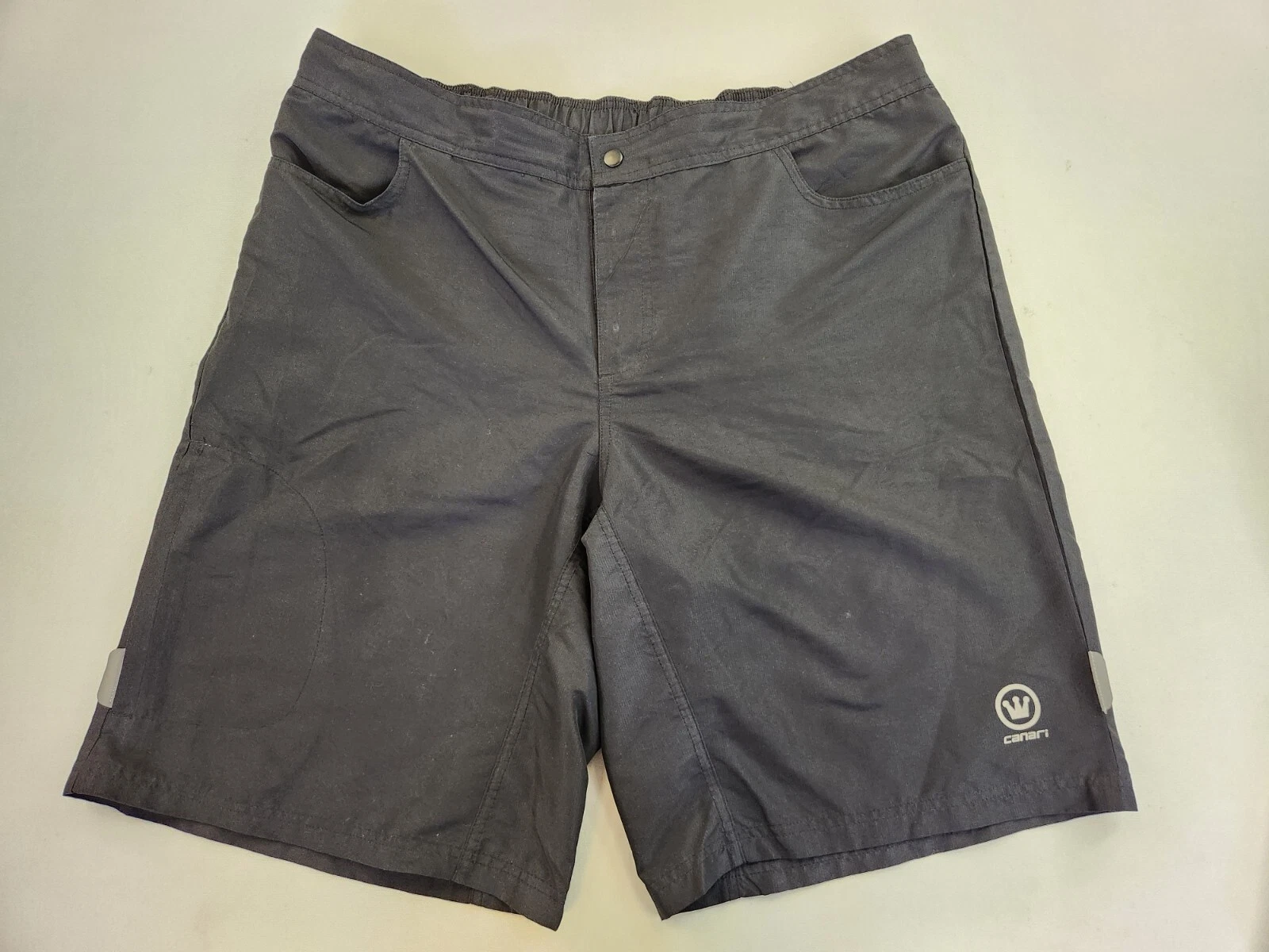 Canari Men 2XL Short Swish Black Summer Stretch Active Pockets Breathable