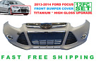 2012 2013 2014 Ford Focus Front Bumper Cover Titanium High Gloss Set (For: Ford Focus)