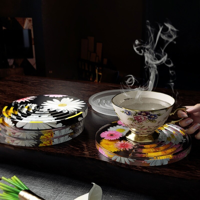 Resin Casting Teapot Mat Tray Mold Jewelry Making Molds for Home Decor