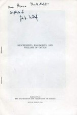 John Howard Northrop autograph Nobel Prize in Chemistry 1946, scientific article John Howard Northrop autograph Nobel Prize in Chemistry 1946, scientific article