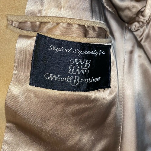 Kingana Styled For Woolf Brothers Cashmere Camel 3 Button Topcoat Vintage Mens M - Picture 10 of 12