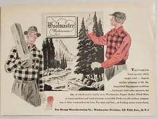 1946 Print Ad Woolmaster Virgin Wool Outerwear Hunting,Fishing Fox-Knapp NY,NY