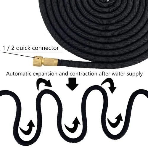 Expandable Magic Garden Hose with High Pressure Spray Gun | Flexible Water Hose - Picture 3 of 7