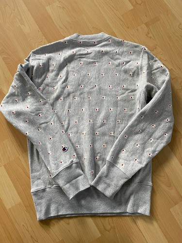 champion Jumper Womens Medium sweatshirt grey Champion Logo - Picture 5 of 5