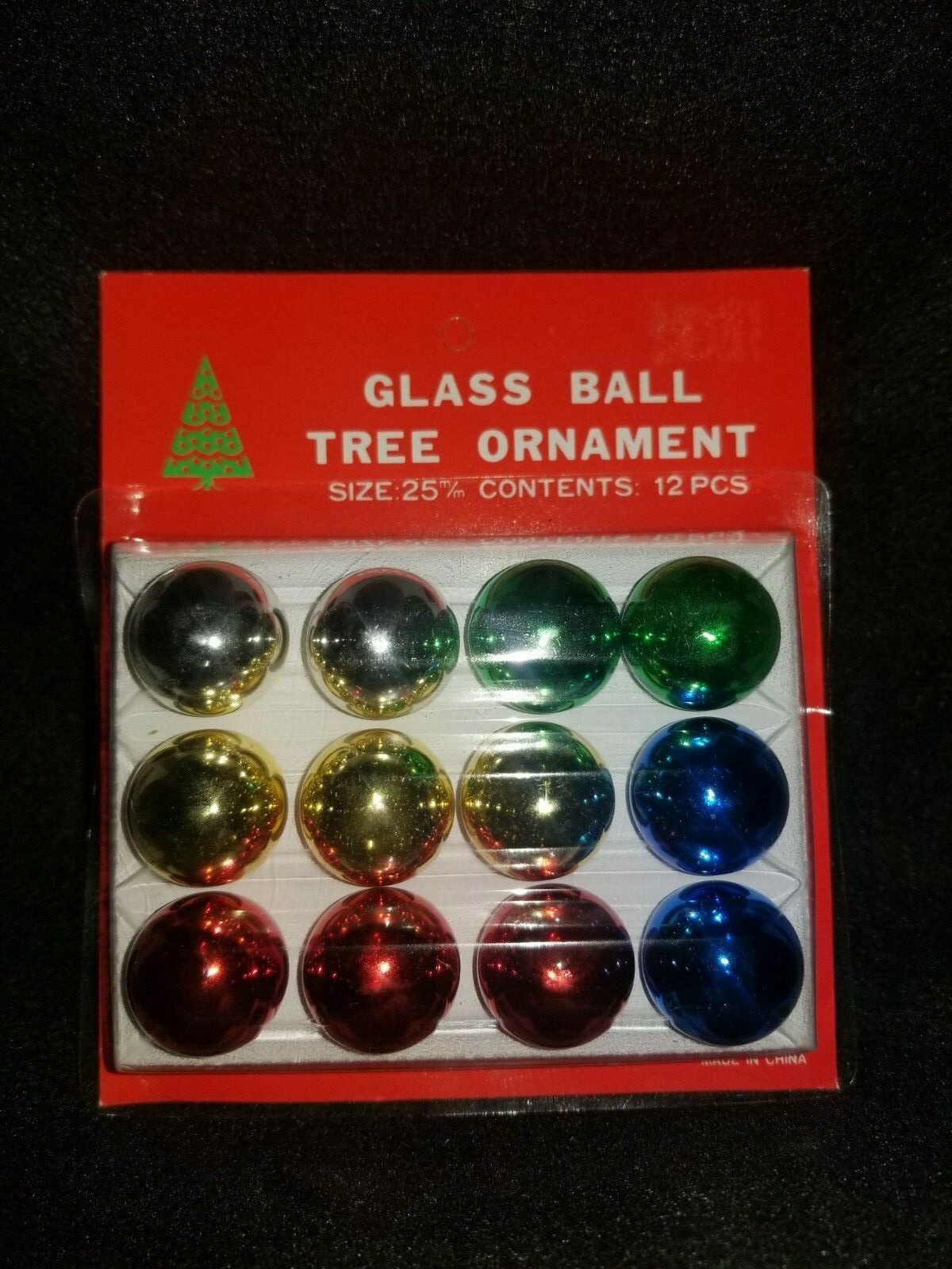 Mini Multi colored Glass Ball Ornaments 12 pack/25mm eBay