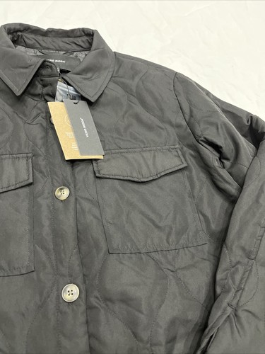 Vero Moda Coat Simoneloa Quilted Shirt Jacket Black Sz S NEW NWT - Picture 3 of 16