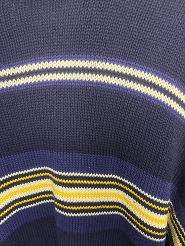 NWT IZOD Vintage Deadstock Mens XL Striped 90’s Era Sweater Embroidered NEW - Picture 10 of 14