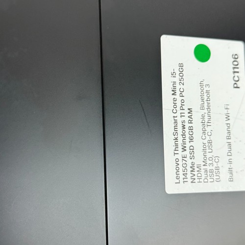 Lenovo ThinkSmart Core i5-1145G7E Windows 11 Pro Mini PC 256GB NVMe SSD 16GB RAM - Bild 4 von 9
