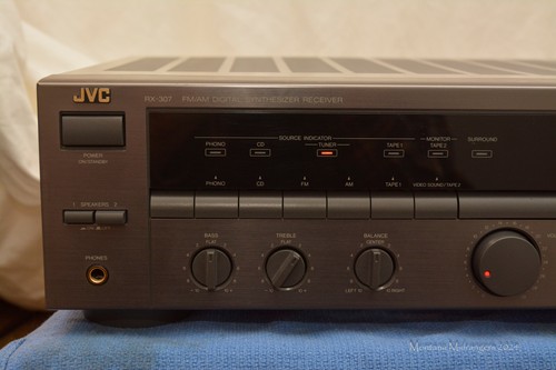 JVC RX-307 AM FM Stereo Receiver 1991 Tested Working 80 Watts Per Channel - Picture 2 of 20