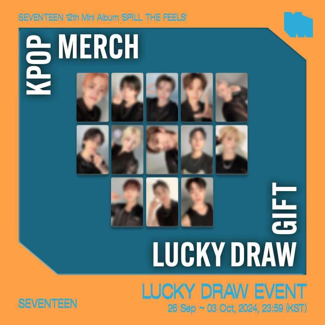 MORE GIFT _ SEVENTEEN 12th album SPILL THE FEELS KPOP MERCH MORE GIFT _ SEVENTEEN 12th album SPILL THE FEELS KPOP MERCH