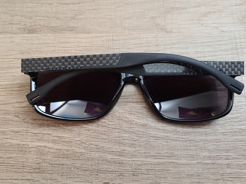 HUGO BOSS Sunglasses Boss 0637/S HXENR Black/Carbon Fiber Frames 60-15-145 - Picture 8 of 9