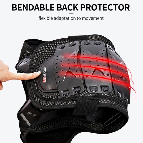 WOSAWE Niños Armadura Protectora Chaleco Conjuntos Cadera Acolchado Protector Rodilleras Coderas Conjunto - Imagen 11 de 22
