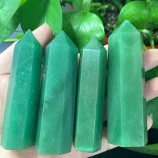 Natural Green Aventurine Healing Crystal Tower Obelisk Decoration Meditation