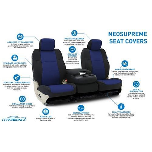 Coverking Custom Seat Covers Neosupreme - Choose Color And Rows - Picture 2 of 12