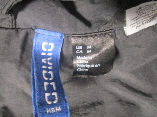 Pullover con capucha 1/2 cremallera PlayStation chaqueta negra letras reflectantes talla para hombre M - Imagen 9 de 13