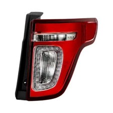 LED Tail Light For 2011-2015 Ford Explorer Red Clear With Bulbs Passenger Side