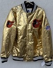 Starter Baltimore Orioles Mlb Satin Gold Snap Bomber Jacket Large Nwt Msrp $150