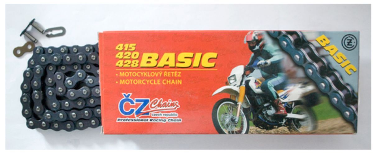 Chaîne 428 Basic CZ 142 maillons 19,2 kN avec attache rapide incluse