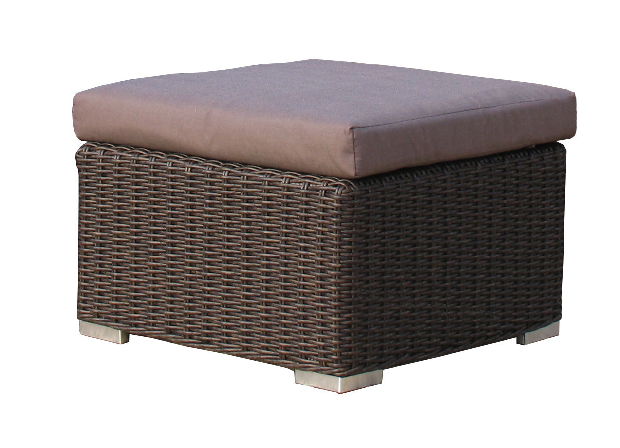 Rattan Lounge Hocker 59cm Sofa Couch Couchtisch Pepe Braun NEU & OVP Rattan Lounge Hocker 59cm Sofa Couch Couchtisch Pepe Braun NEU & OVP