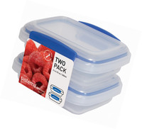 Sistema Klip It Collection Rectangle Food Storage Containers, 6.7 Ounce Each , S Sistema Klip It Collection Rectangle Food Storage Containers, 6.7 Ounce Each , S