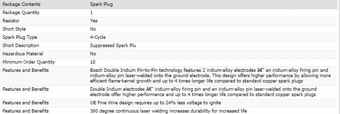 4 X Bujías dobles de iridio Bosch para HYUNDAI GENESIS CUPÉ 2010-2012 L4-2,0 L Foto 4 de 4