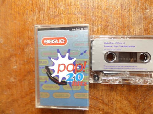 1992 AUDIO CASSETTE- ERASURE-20 POP HITS - Picture 2 of 10