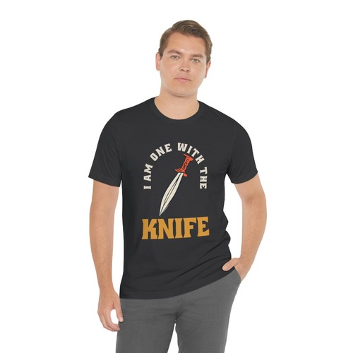I Am One With The Knife Unisex Short Sleeve T-Shirt Knife Collectors - Picture 37 of 111