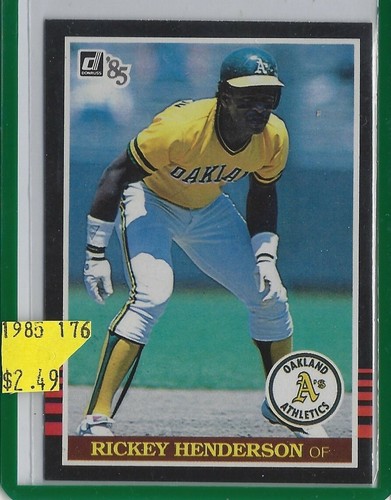 Rickey Henderson-Oakland-Yankees-HOF Buy 1-50% OFF 2nd 1980-2001 162 Available - Picture 162 of 175