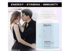 Mars by GHC Surge Max Contains Shilajit, Ashwagandha, 60Caps