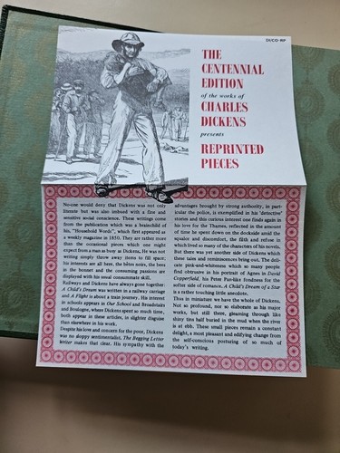 Reprinted Pieces By Charles Dickens Heron Books Centennial Edition - Picture 5 of 12