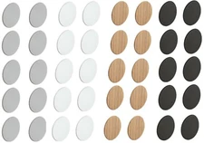 10x self adhesive cover caps 14mm screw hole stickers furniture black gray white