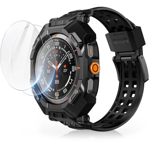 Schutzhülle mit Armband + 2x Gehärtetes Glas für Galaxy Watch Ultra 47mm Supcase
