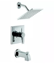 Glacier Bay Modern Single-Handle 1-Spray Tub and Shower Faucet Chrome VALVE INCL