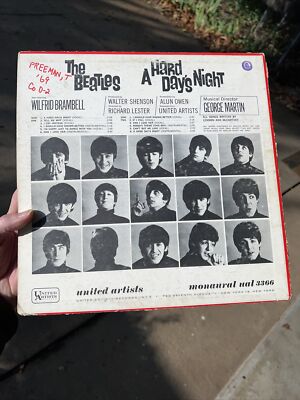 RECORD ALBUM THE BEATLES HARD DAYS NIGHT 1964 MONO ERROR Dub