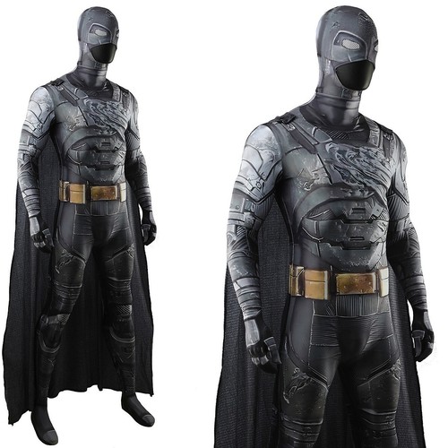 The Batman Damaged Armor Jumpsuit Cosplay Superhero Bodysuit Costume Halloween - Picture 8 of 14