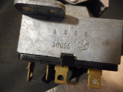 NOS OEM MOPAR 2552 2947763 36033 switch 68-0502-1 - Picture 5 of 8