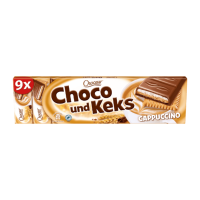 CHOCEUR Barre chocolat et biscuits, cappuccino