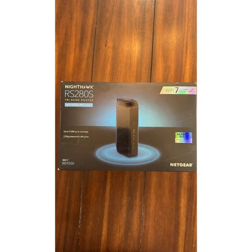 NETGEAR Nighthawk RS280S WiFi 7 Tri-Band Router 9.2Gbps 2500 sq ft Coverage