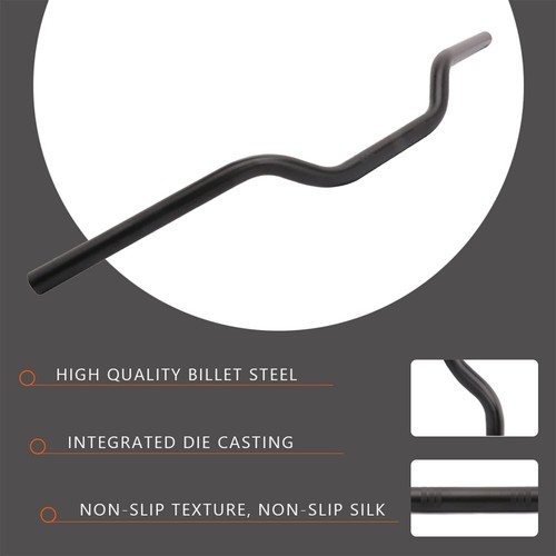 Universal Motorcycle Handlebar 7/8" 22mm Cafe Racer Handlebars Low Rise Drag Bar - Picture 4 of 16