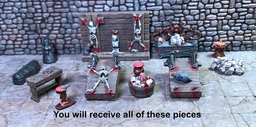 HAND PAINTED ROOM OF DOOM #2- Works with Dwarven Forge & DnD D&D - Picture 2 of 6