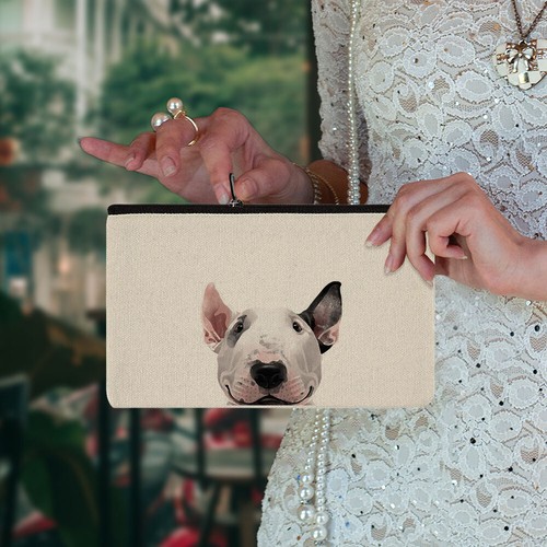 Hund Katze Canvas Kosmetik Make-up Reißverschluss Tasche Etui Federmäppchen für Frauen, Mädchen - Bild 95 von 220