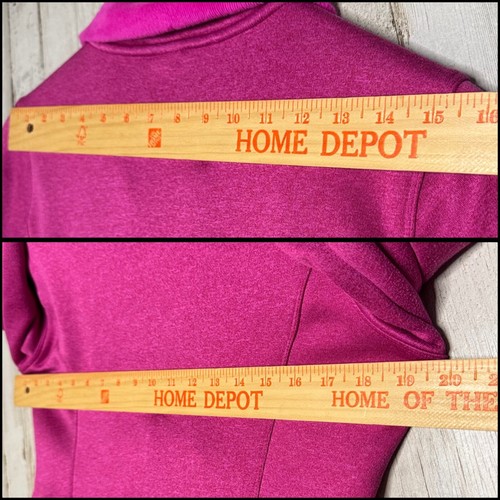 The North Face Fuchsia Pink Agave Full Zip DWR Jersey Fleece Slim Jacket Size M - Picture 7 of 8