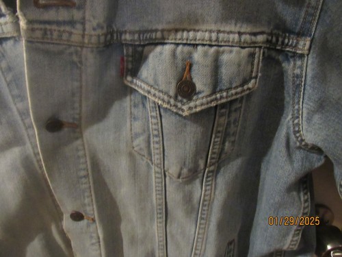 Vintage Jeansjacke Distressed Levi - Bild 5 von 6