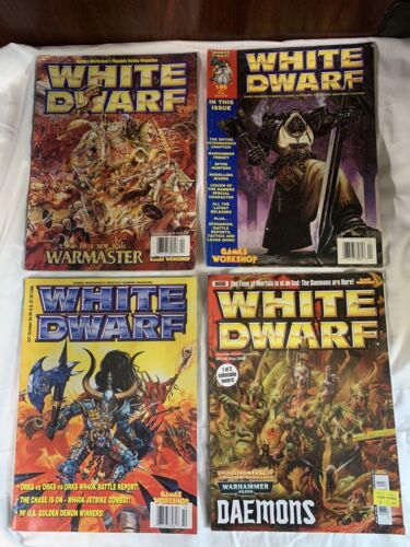 White Dwarf Magazine Lot of 4 Warhammer 40K Games Workshop 195 237 243 340